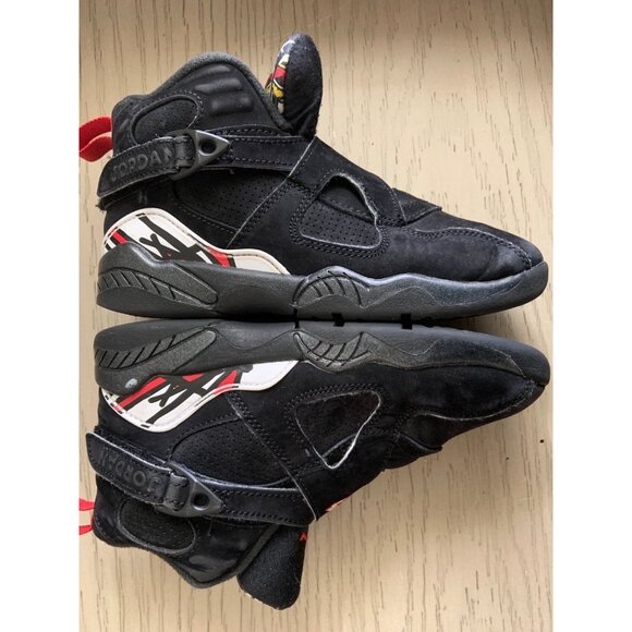 Jordan Kids Sneakers Black with Red Highlights - Picture 3 of 14
